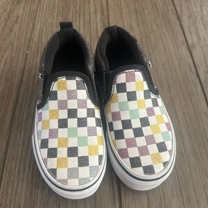 Vans Missy Checkerboard Glitter Sneakers girls size 11